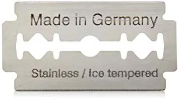 A single Van Der Hagen double-edge blade marked Made in Germany