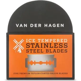 Box of Van Der Hagen Ice Tempered Stainless Steel double-edge blades